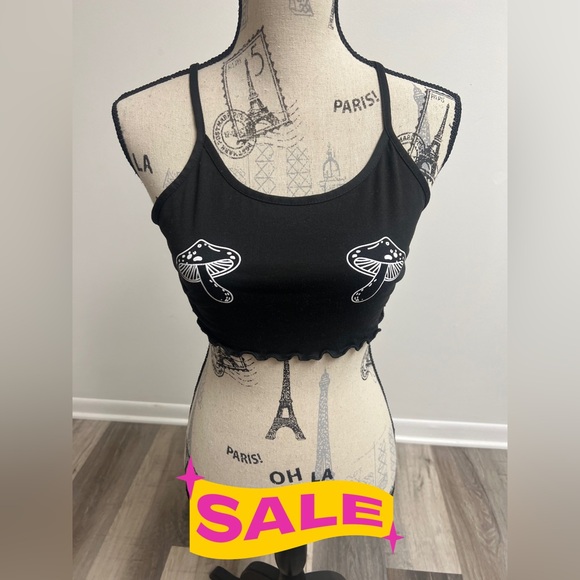 SHEIN Other - Mushroom Cropped Sleepwear/Pajama Tank!